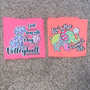 NWOT Volleyball bundle T-shirts size M